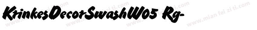 KrinkesDecorSwashW05 Rg字体转换